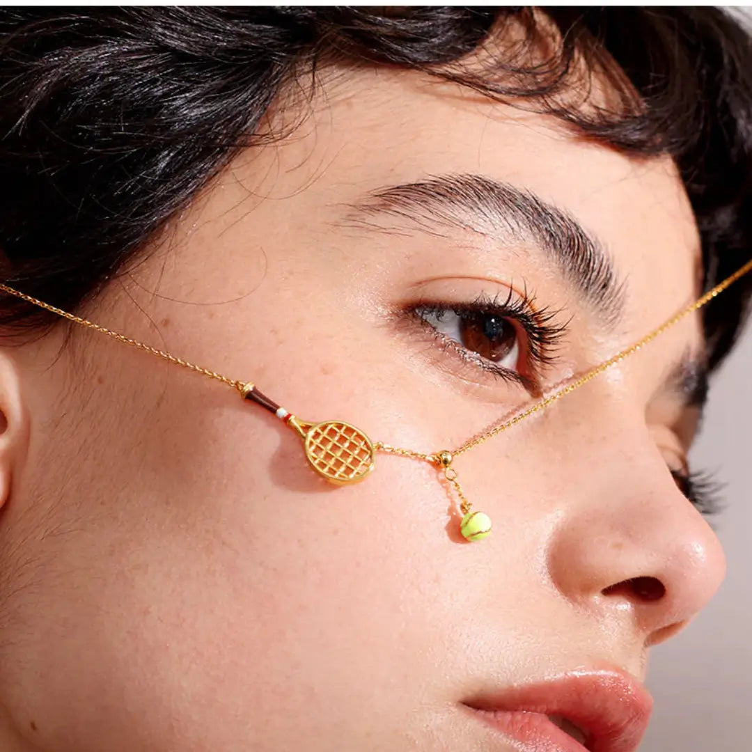 Tennis Racquet Necklace