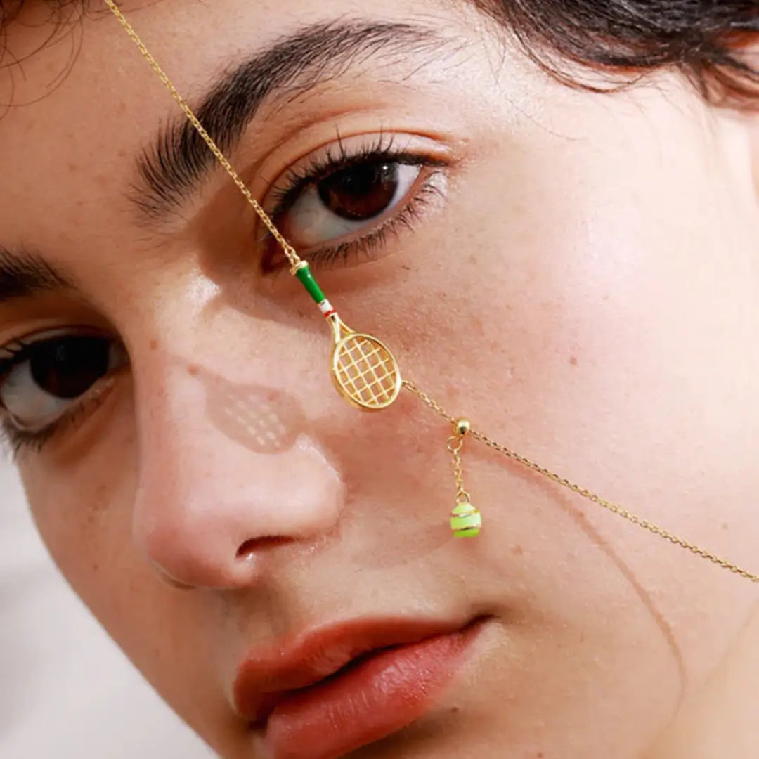 Tennis Racquet Necklace