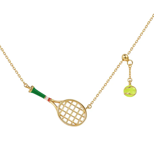 Tennis Racquet Necklace