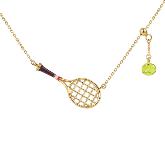 Tennis Racquet Necklace