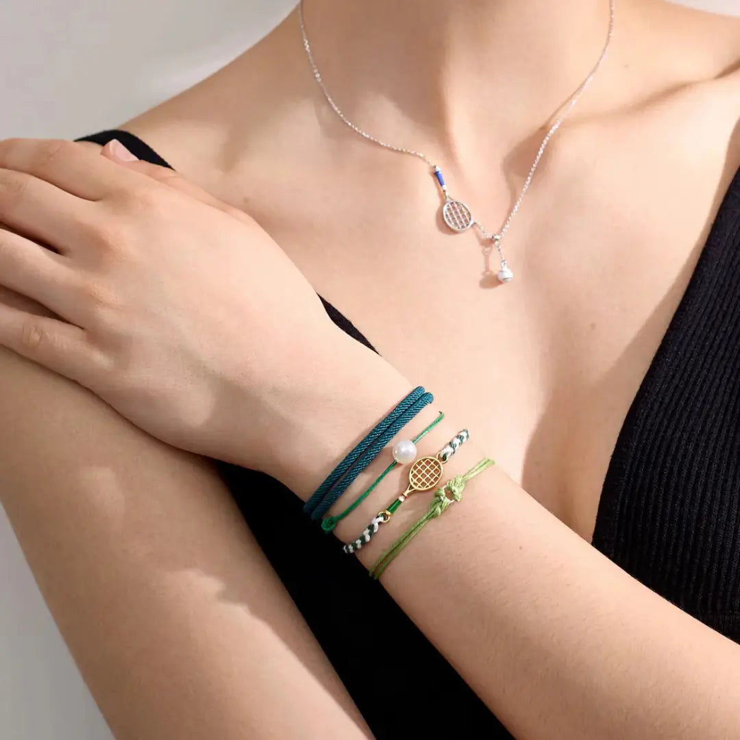 Tennis Racquet Cord Bracelet